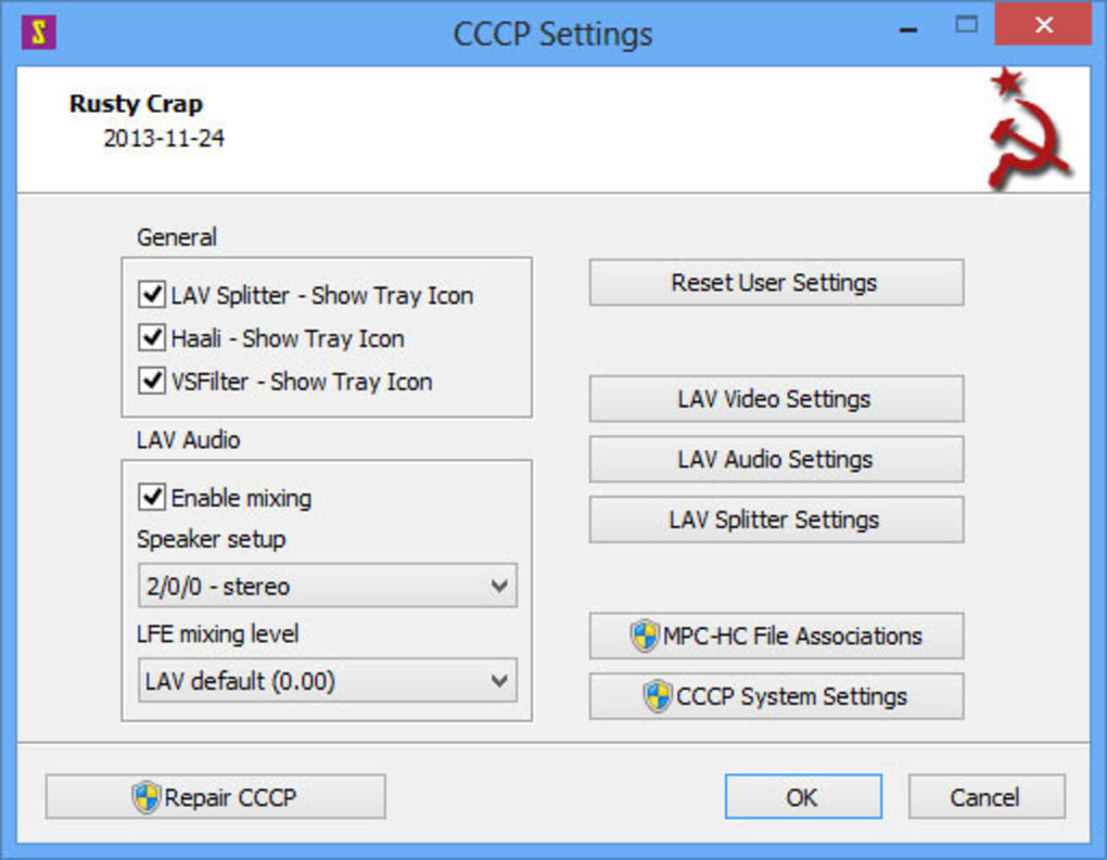 cccp windows media player mkv