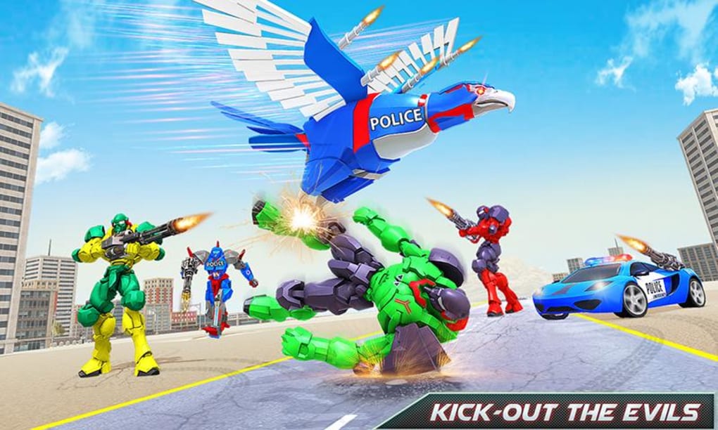 Flying Eagle Robot Car Games for Android - Download