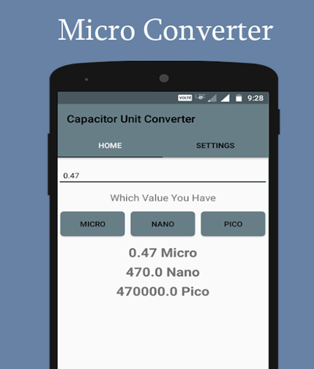 Capacitor unit converter apk for android download
