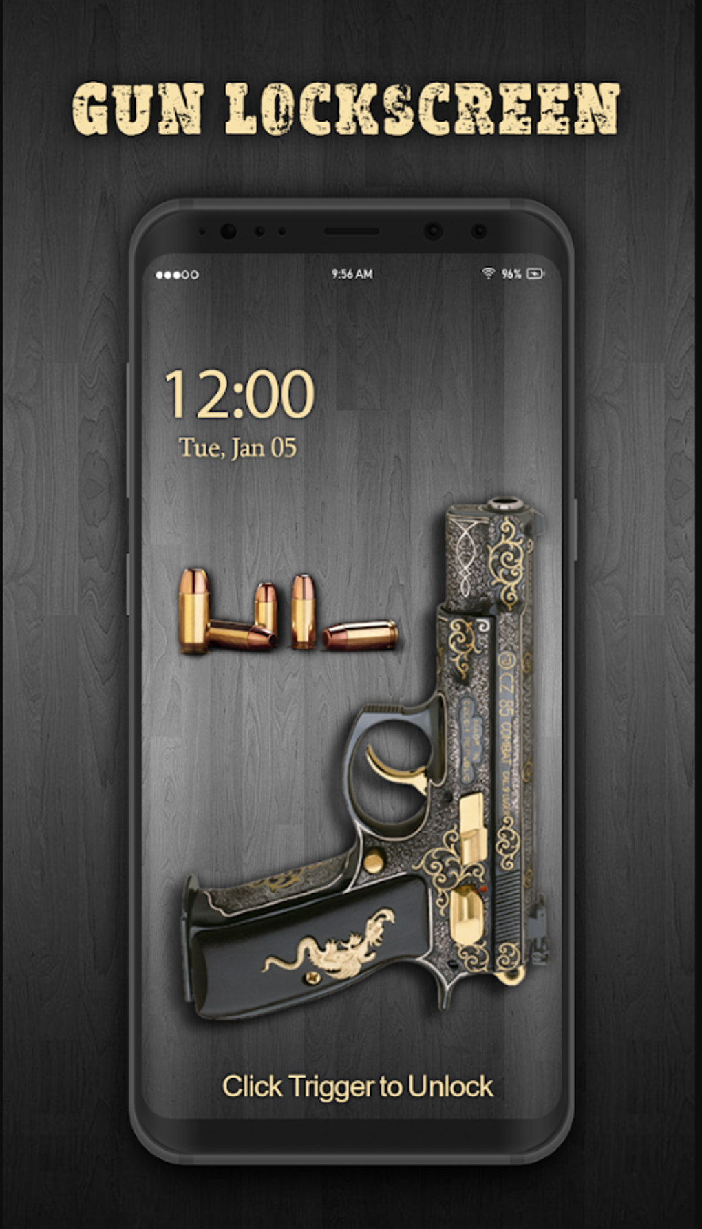 Pistol Shooting Lock Screen для Android — Скачать