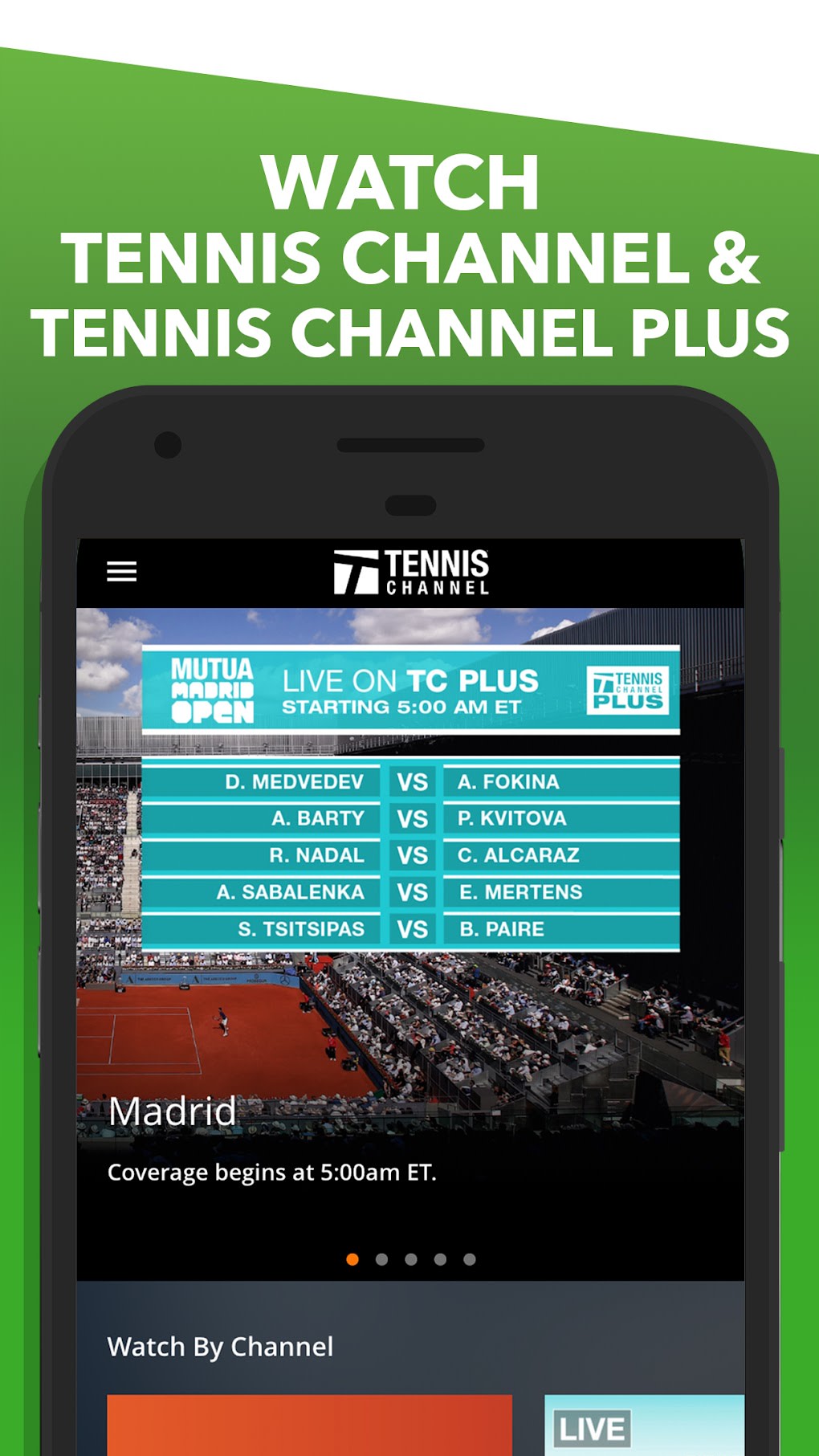Tennis Channel APK für Android