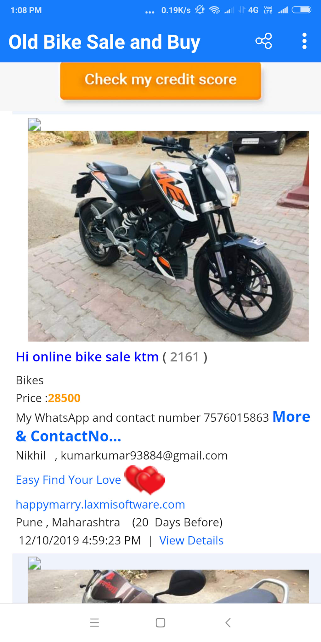 Old Bike Sale and Buy Near me APK for Android