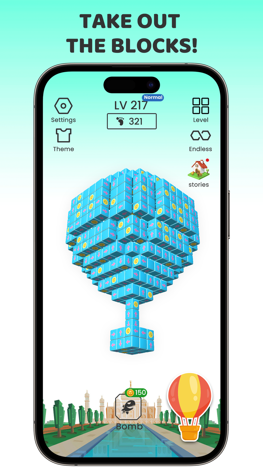 Play Tap Blocks Out: 3D Puzzle Game Online for Free on PC & Mobile