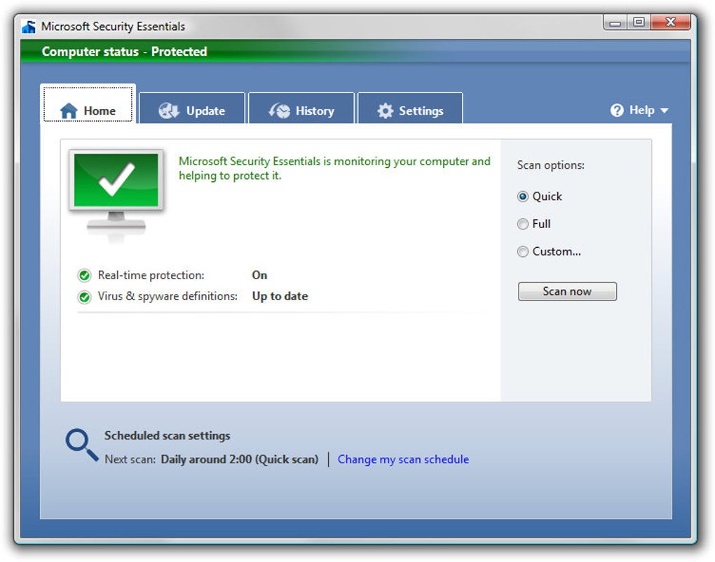 microsoft security essentials latest definitions download