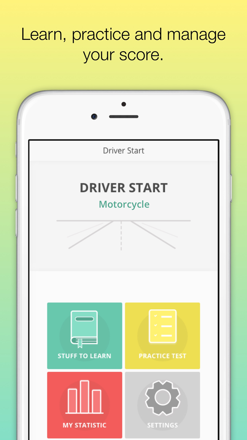 Motorcycle US DMV Permit test voor iPhone - Download