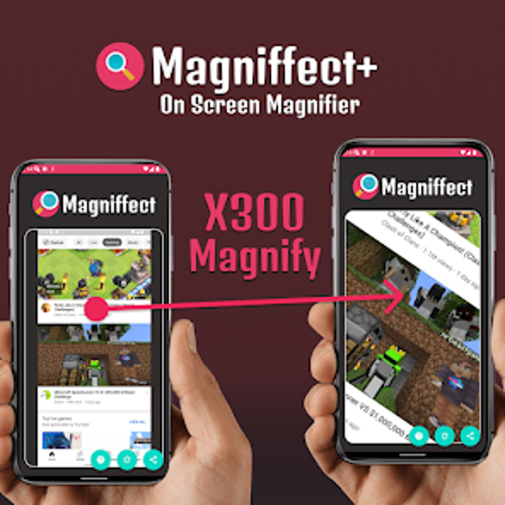 magnify screen android