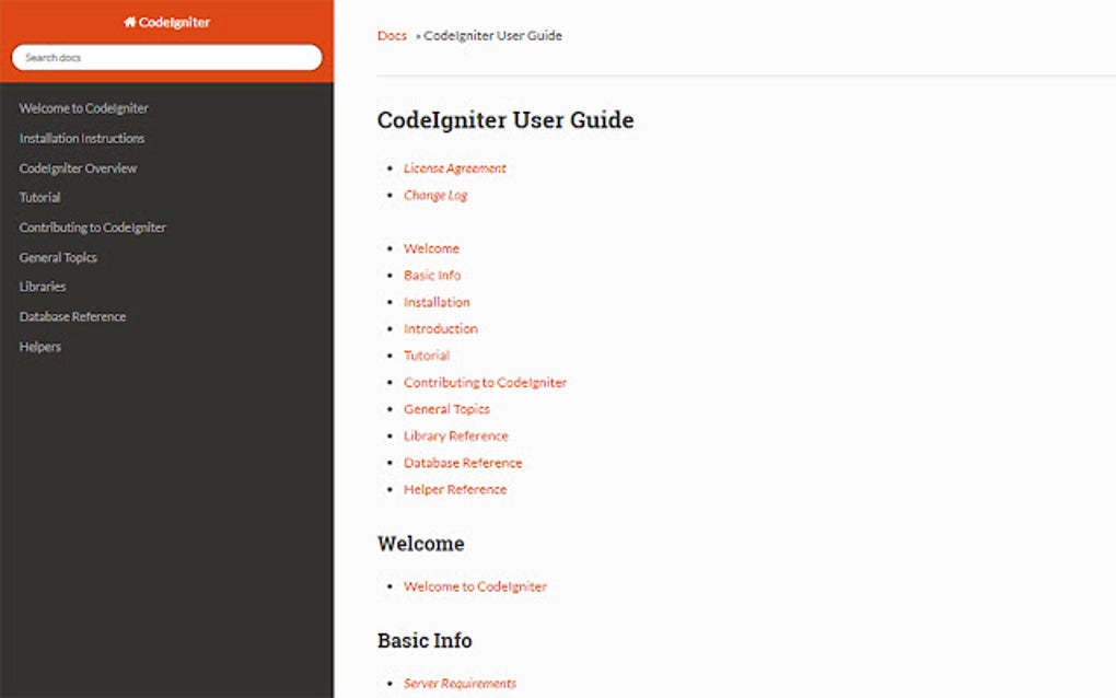 codeigniter 4 documentation offline