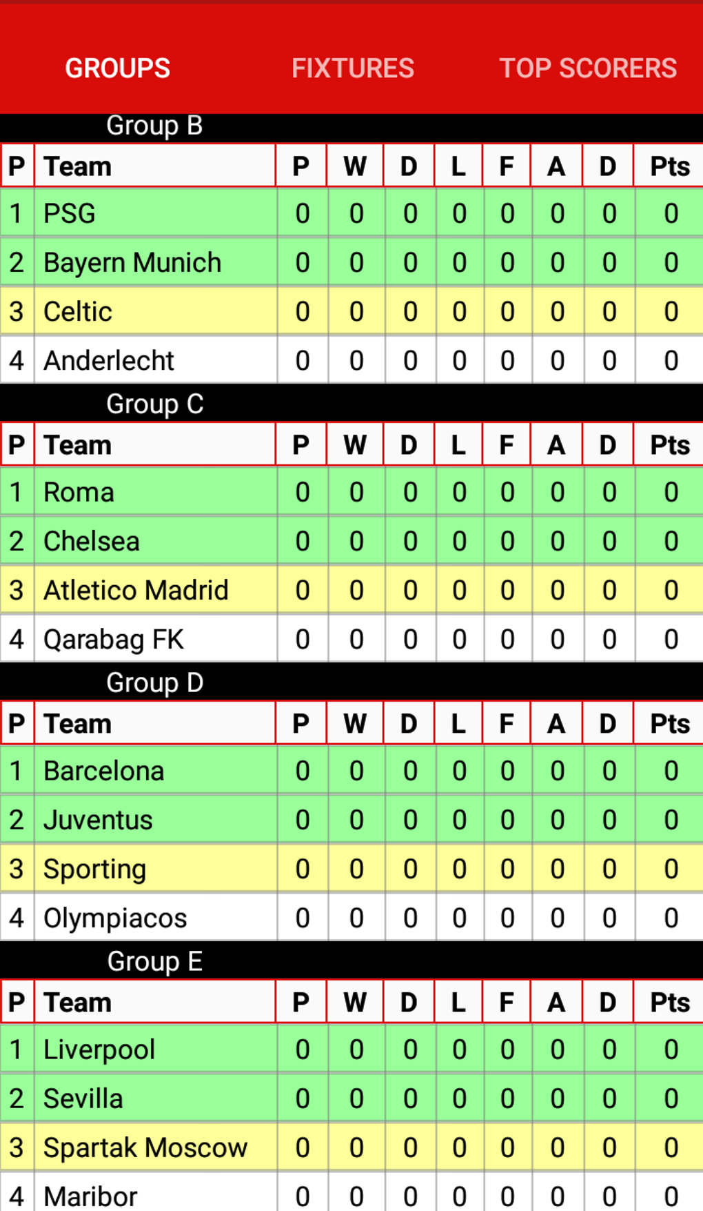League Table Creator For Android Download League Table Creator For Android Download