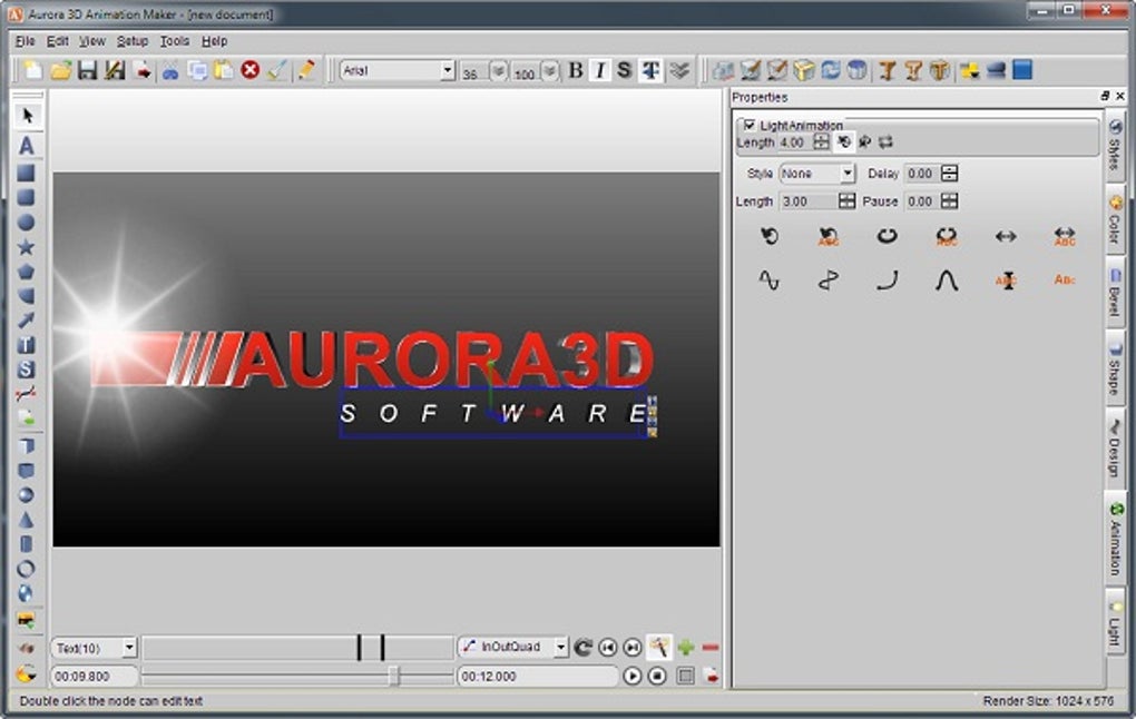 aurora 3d animation maker no download