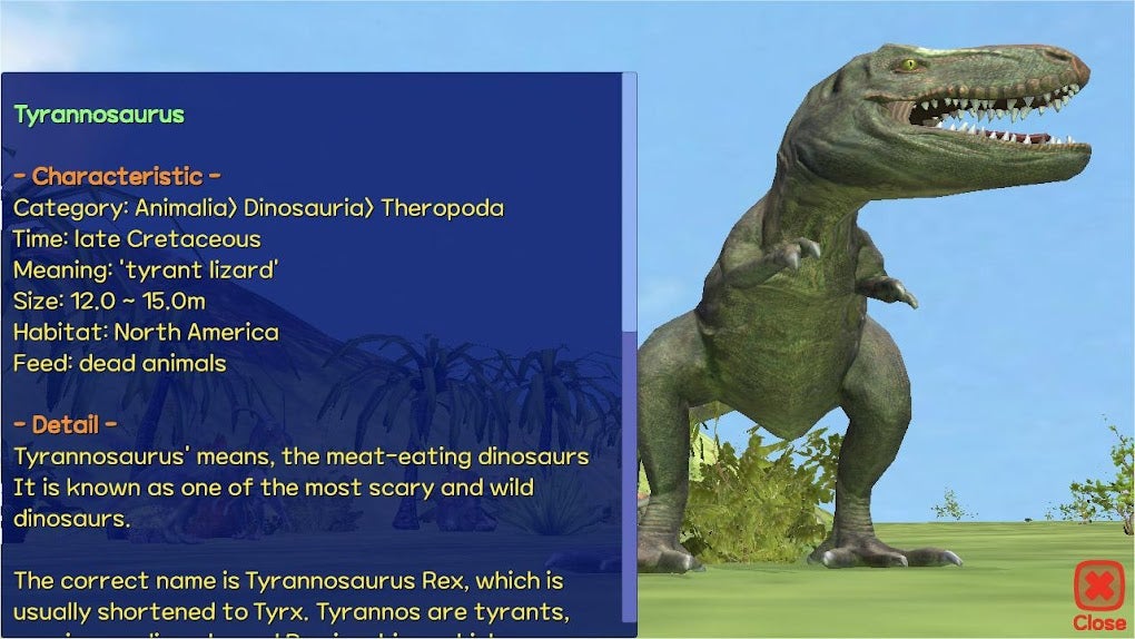 Dinosaur 3D - AR Camera for Android - Free App Download