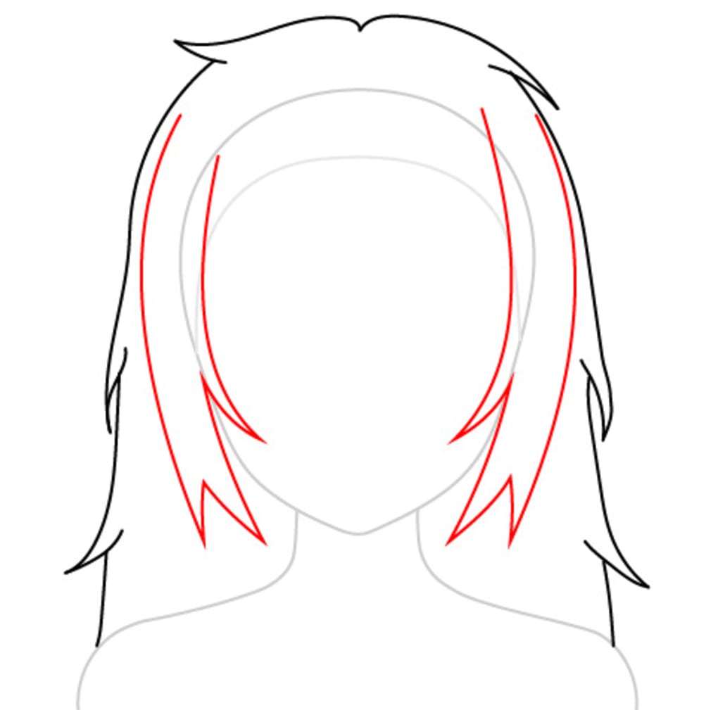 How to Draw Anime Hair for Girls and Women - Easy Step by Step