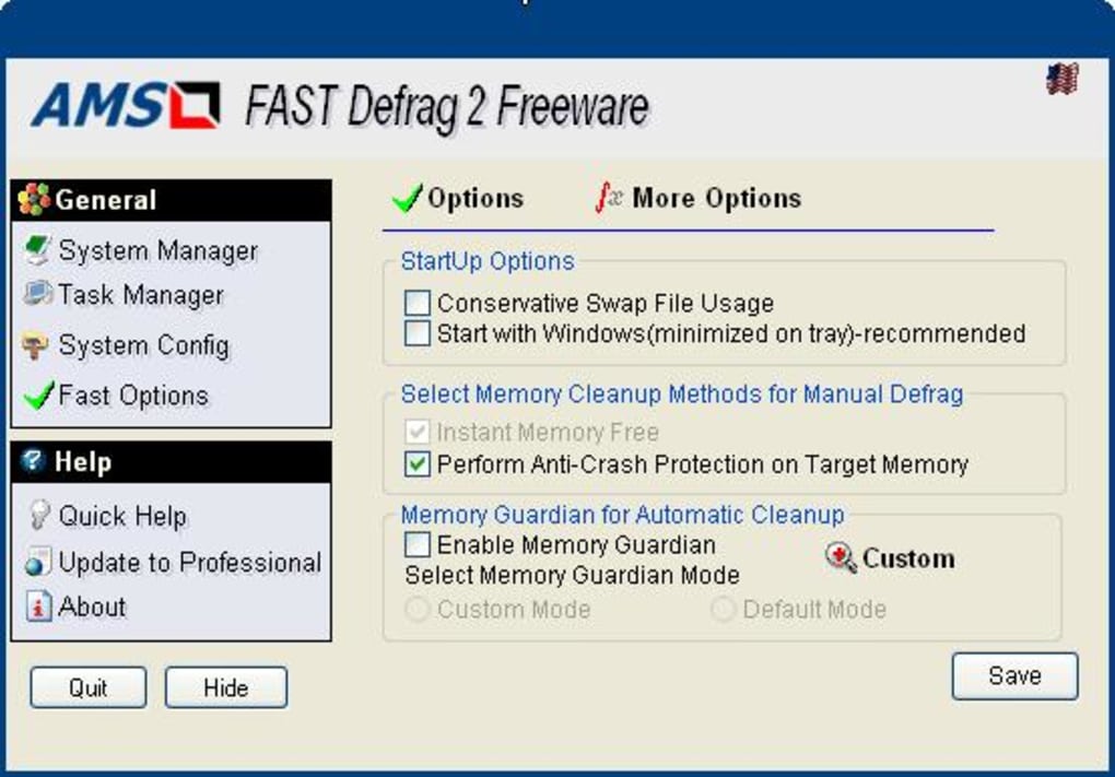 Freeware. AMS software. Fast options