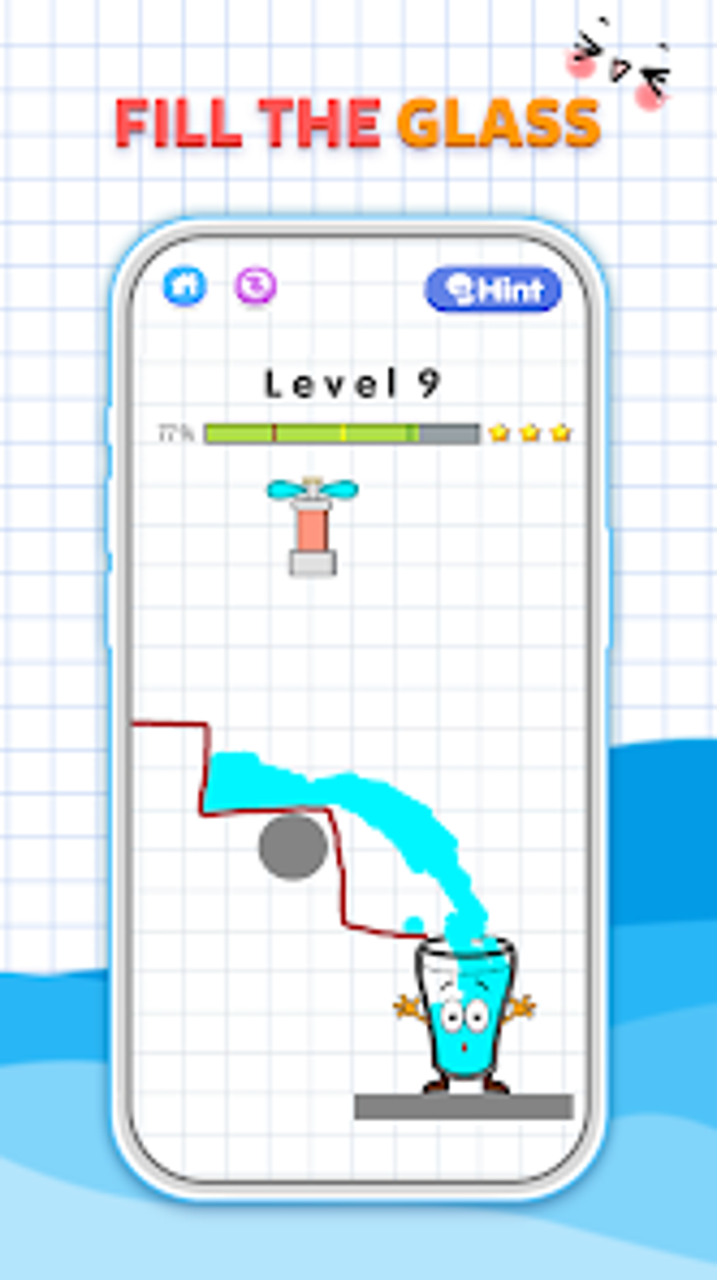 Fill the Glass - Draw line APK для Android — Скачать