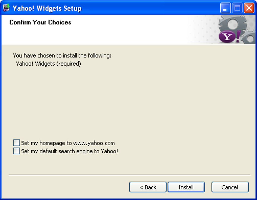 Yahoo! Widgets - Download