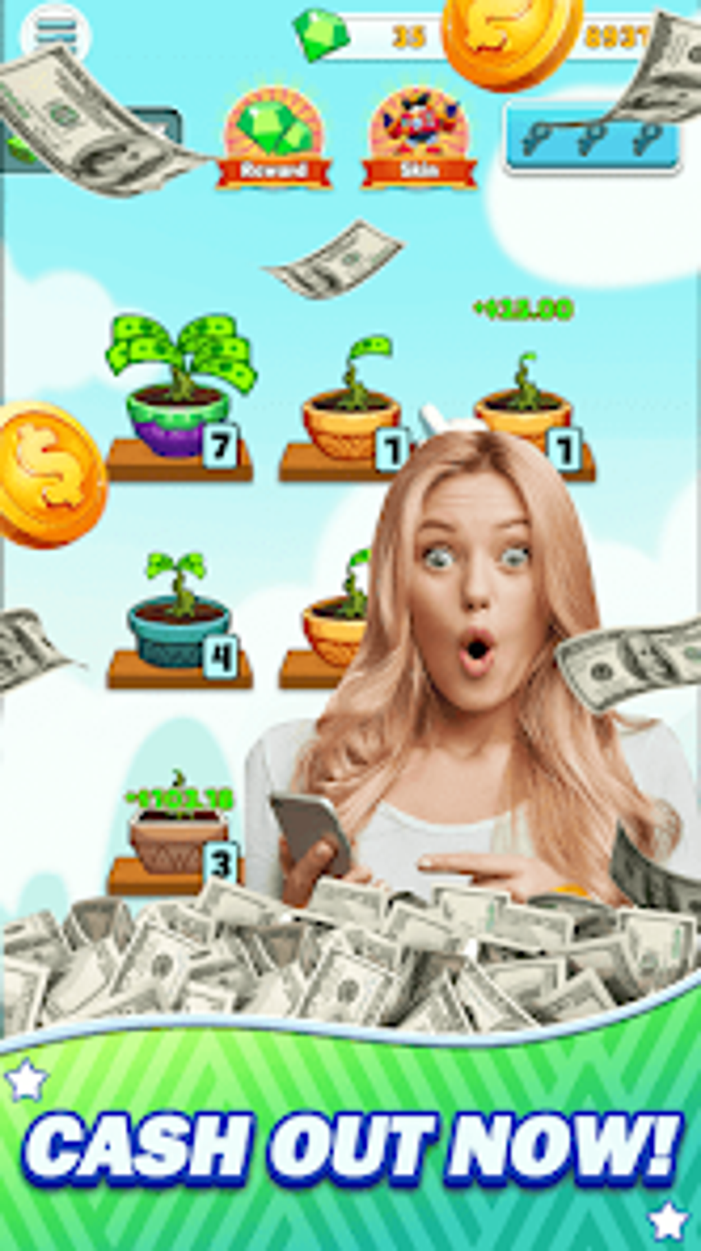 Cash Money Tree : Merge Reward для Android — Скачать