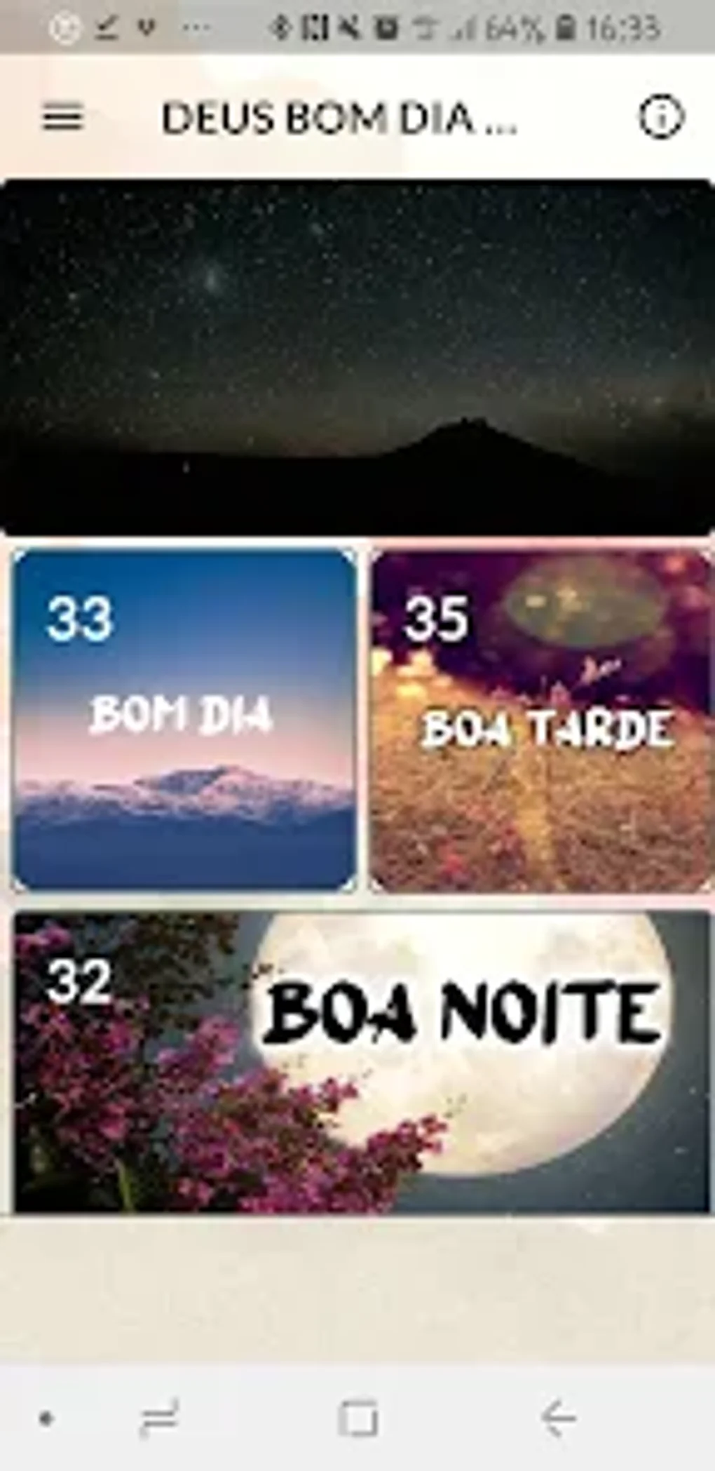 BÊNÇÃOS BOM DIA TARDE NOITE для Android — Скачать