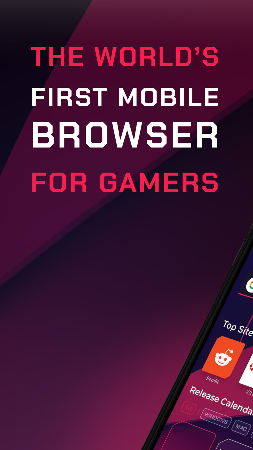 Plataforma de jogos Gx - Mobile