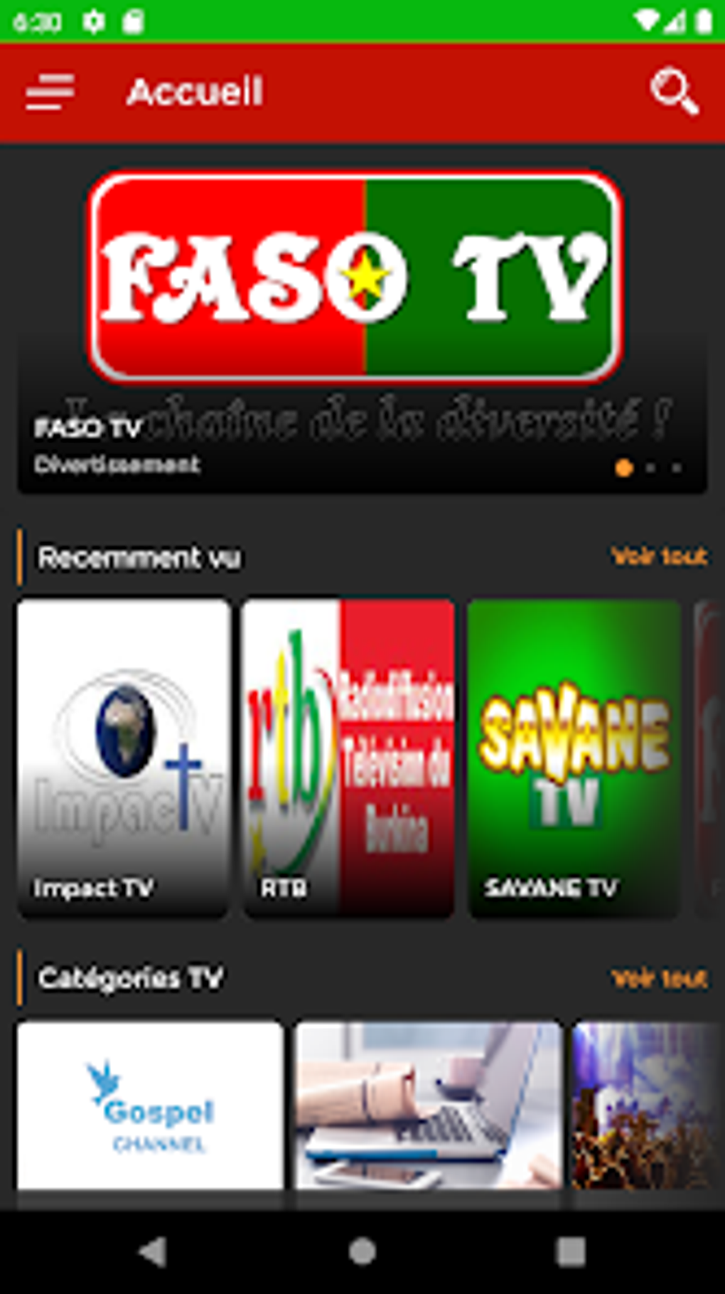 Burkina Faso Tv Pour Android T l charger