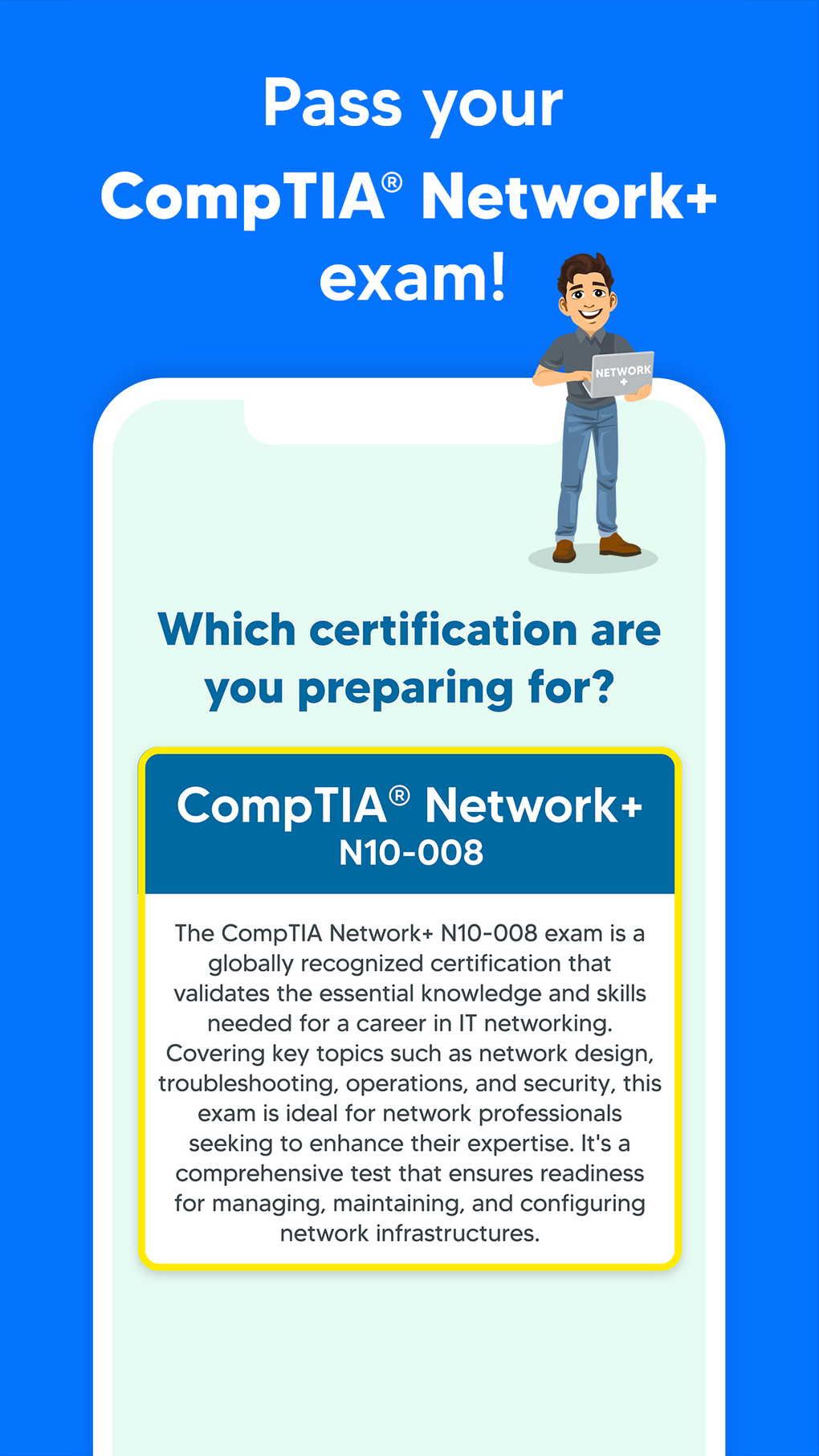 CompTIA Network Exam Prep Pro For IPhone - Download