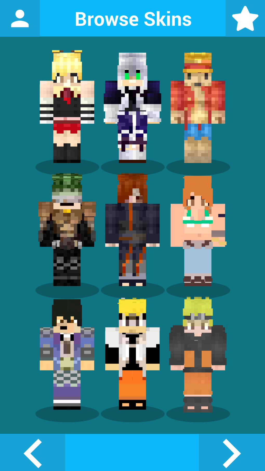 Anime Skins For Minecraft Mcpe Para Iphone Download