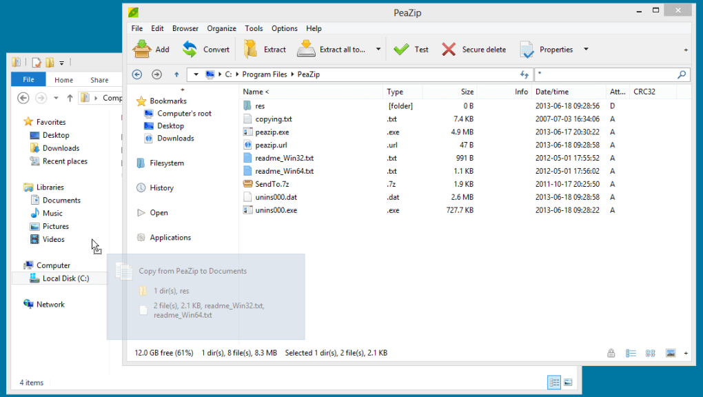 download the new for windows PeaZip 9.5.0