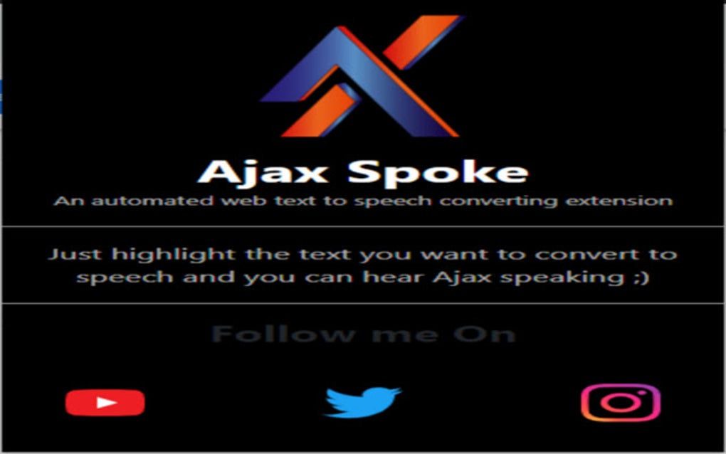 Ajax Spoke For Google Chrome - Extension Download