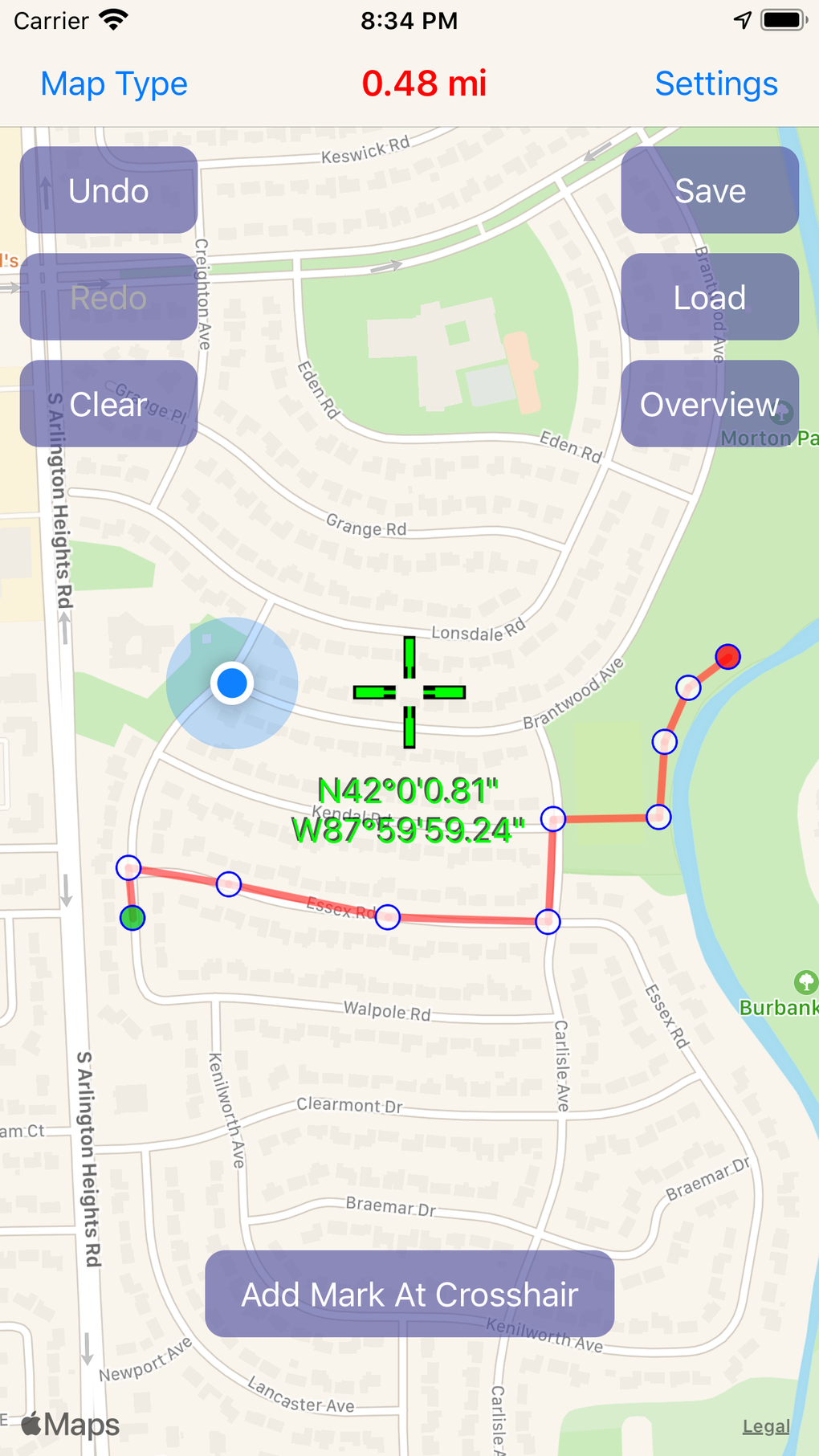 Measure Distance On Map Screenshot 