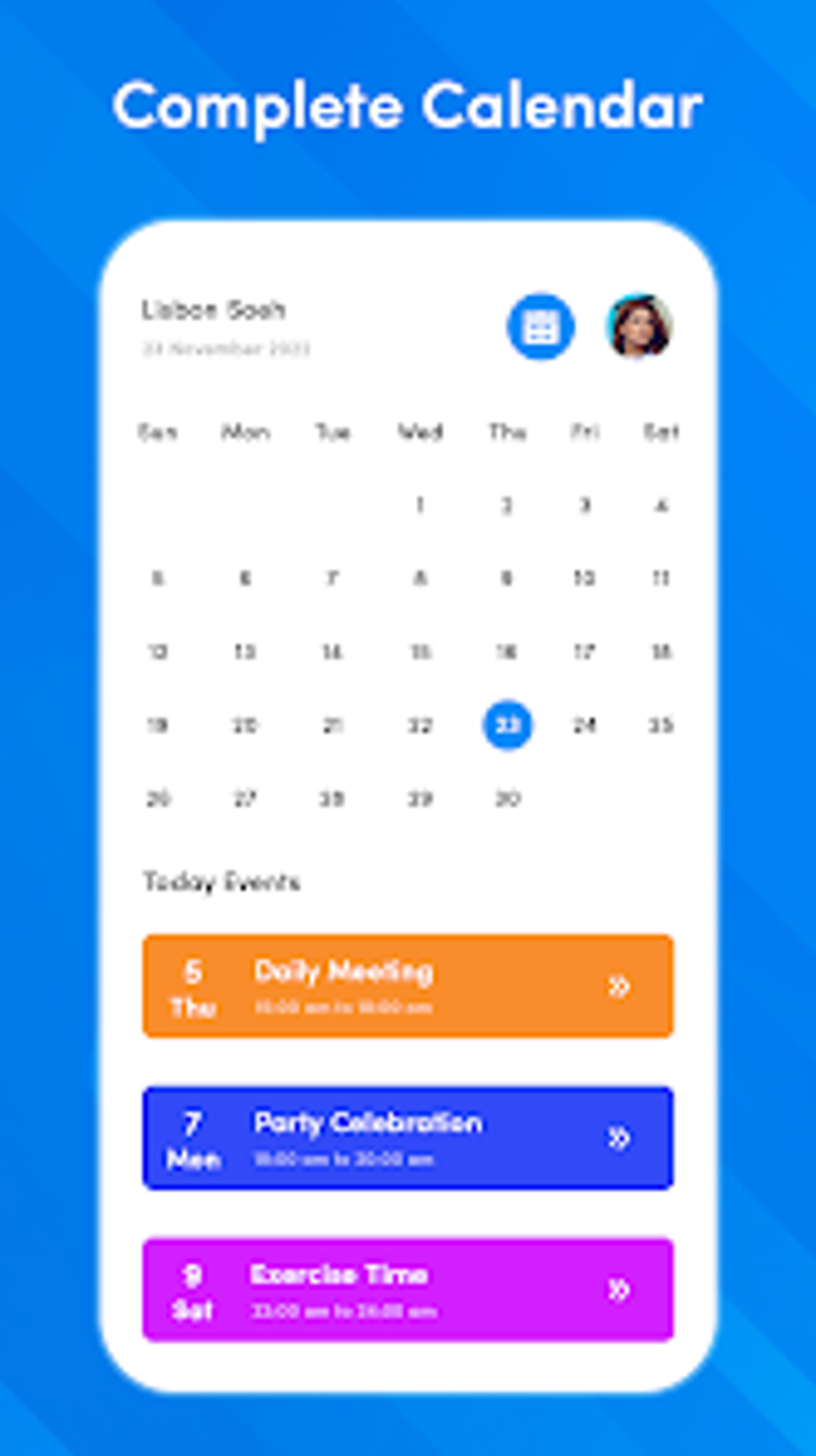 Calendar App For Android 