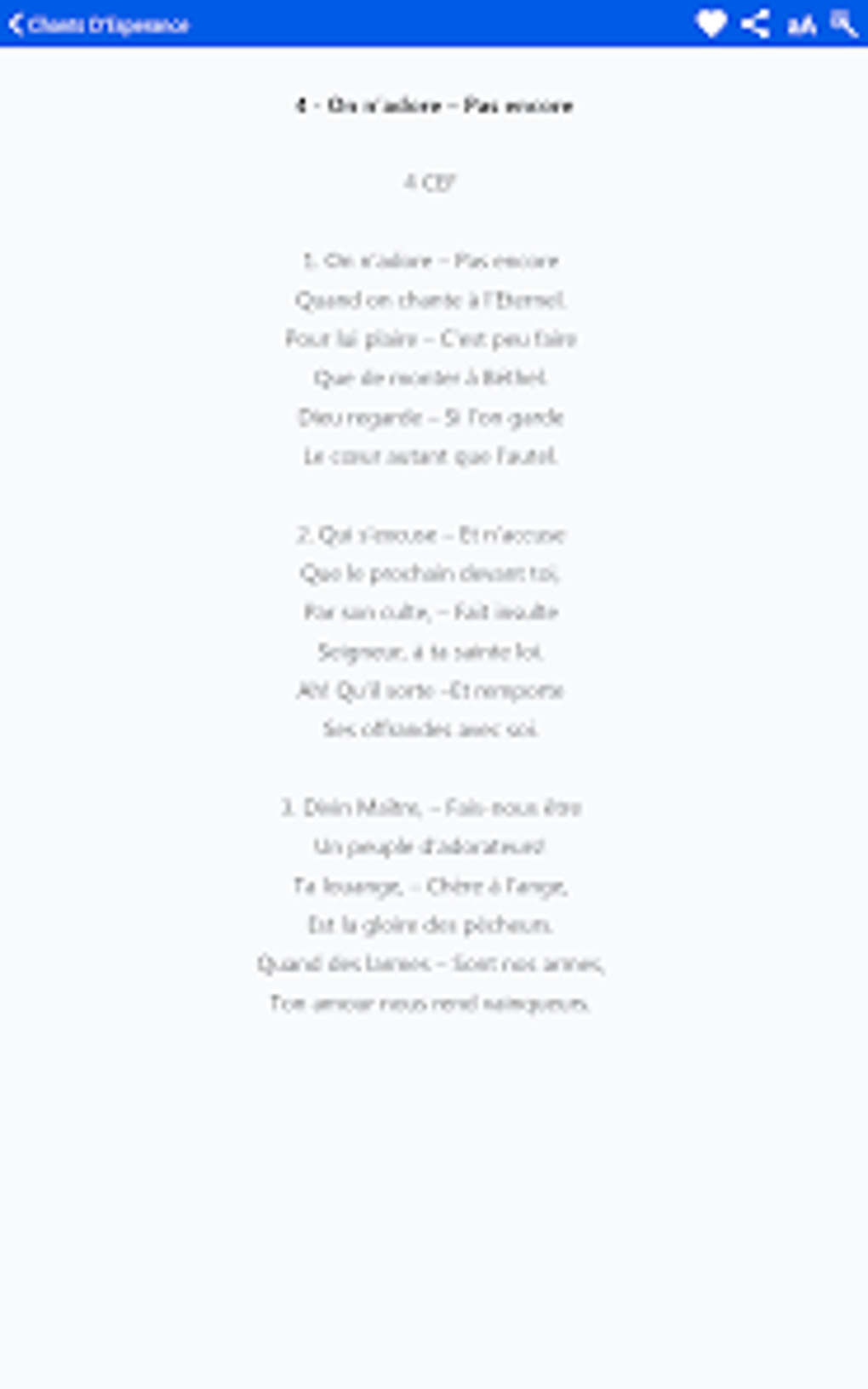 Chants DEsperance For Android Download