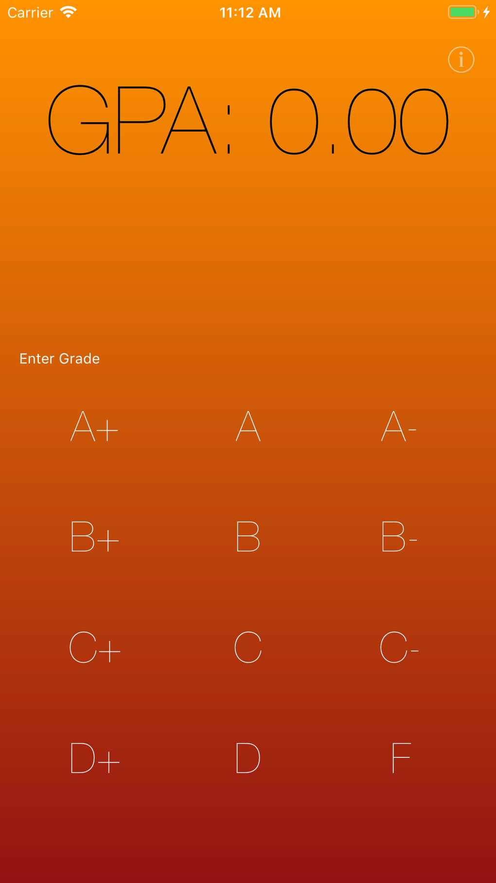 IPhone GPA Calculator 