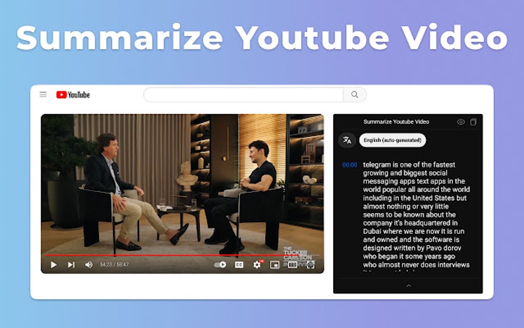 Summarize YouTube Video For Google Chrome - Extension Download