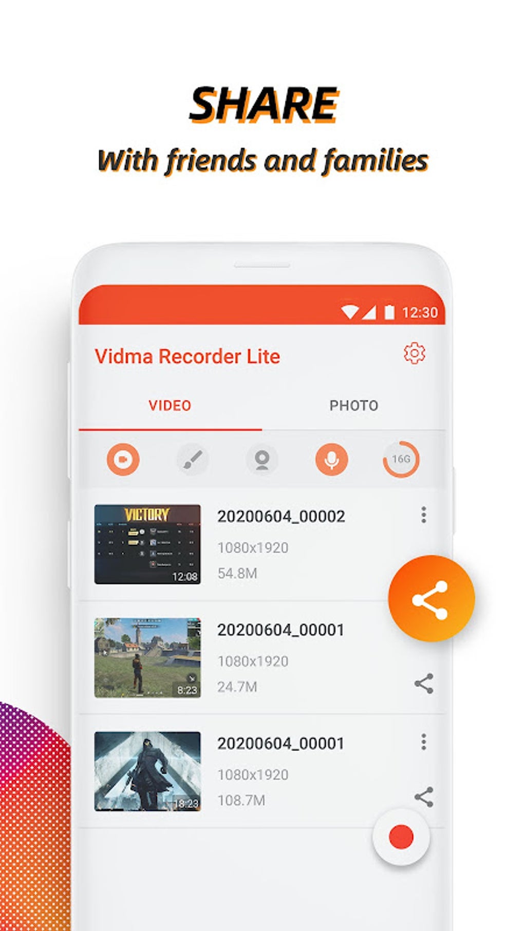 Video Recorder Screen Recorder Vidma Record Lite Apk Android