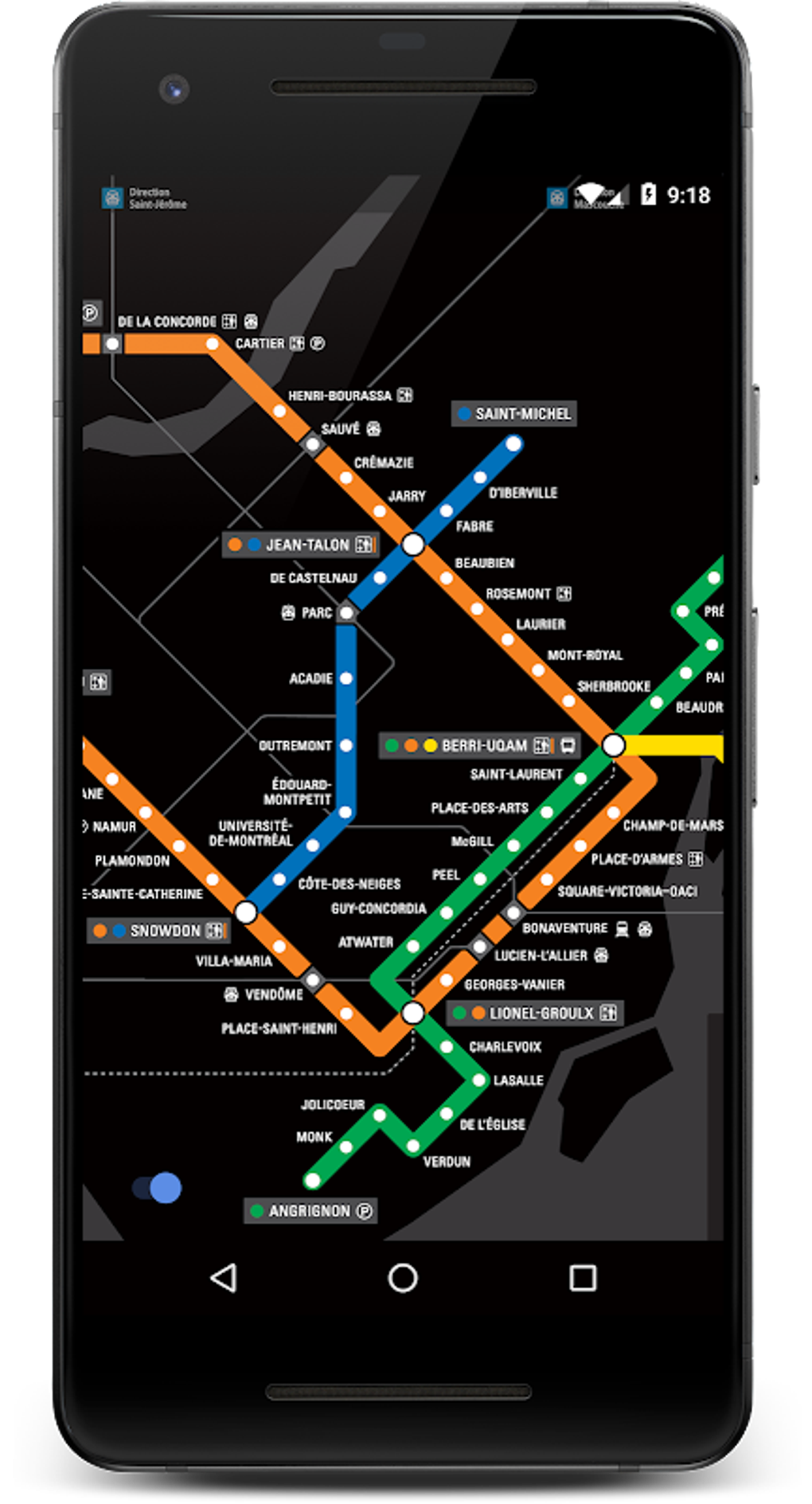 Montreal Subway Map APK для Android — Скачать