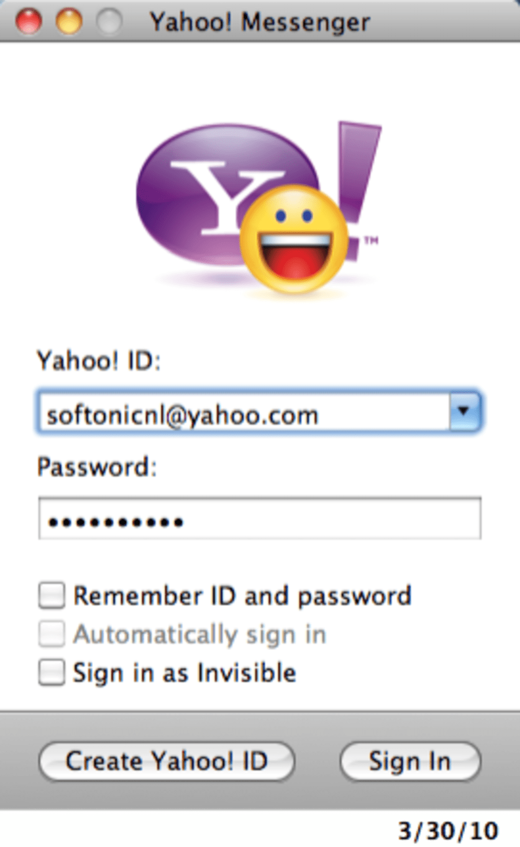 Yahoo chat sign in