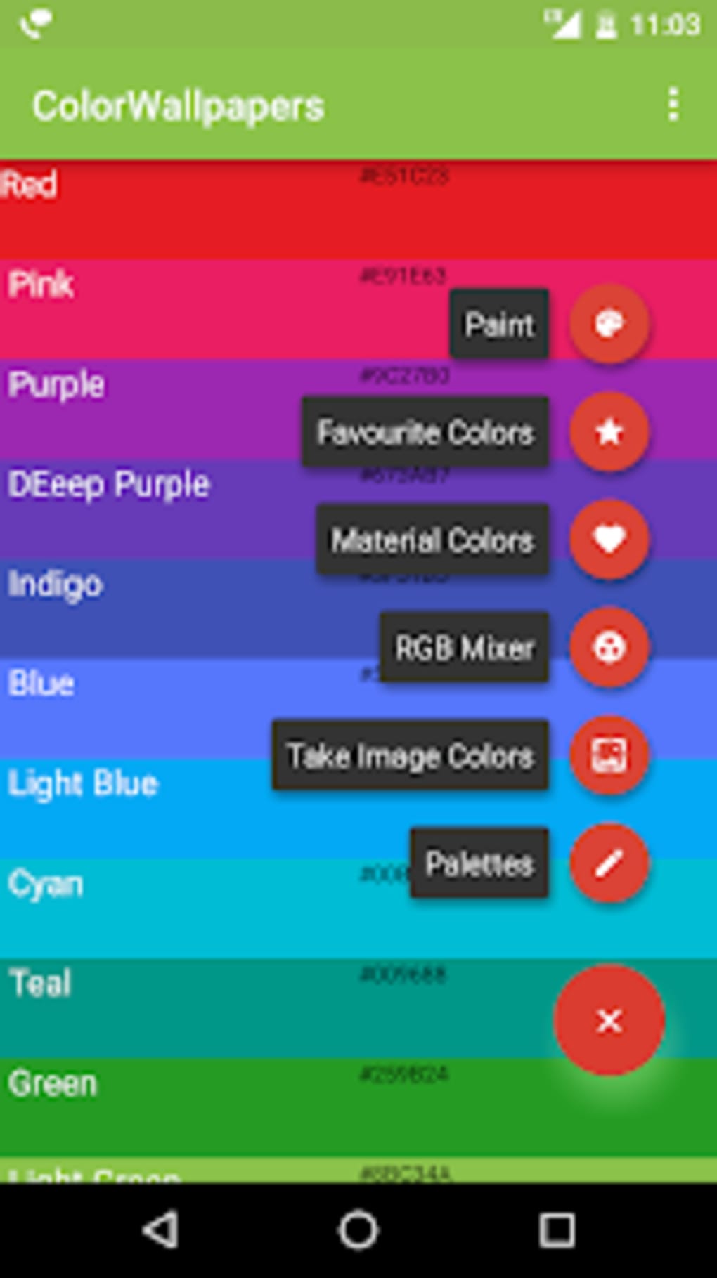 Color для андроид. Цвета для приложения. Код цвета для андроида. Цвета контактов в Android. Цвет WHATSAPP код.