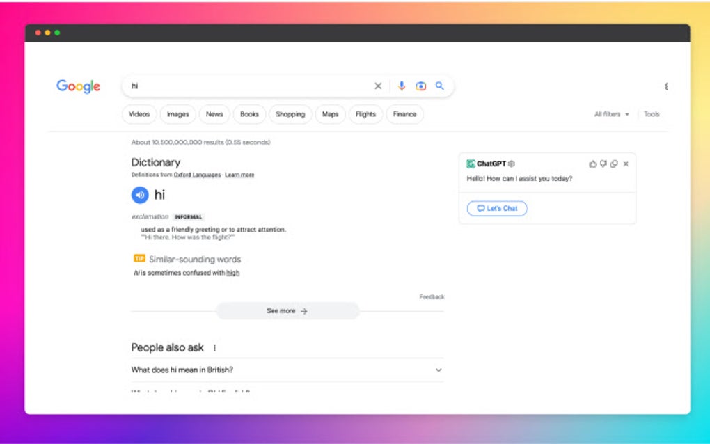 ChatGPT Of OpenAI For Google สำหรับ Google Chrome - ส่วนขยาย ดาวน์โหลด