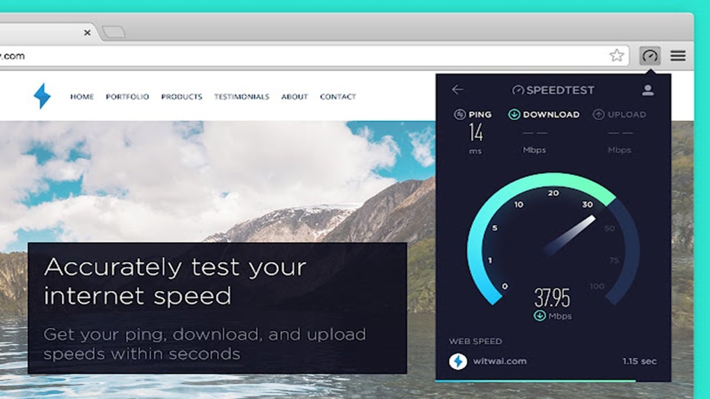 speedtest by ookla for chrome browser