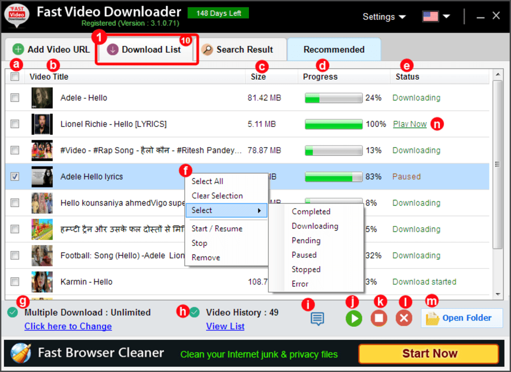 Fast Video Downloader - Download