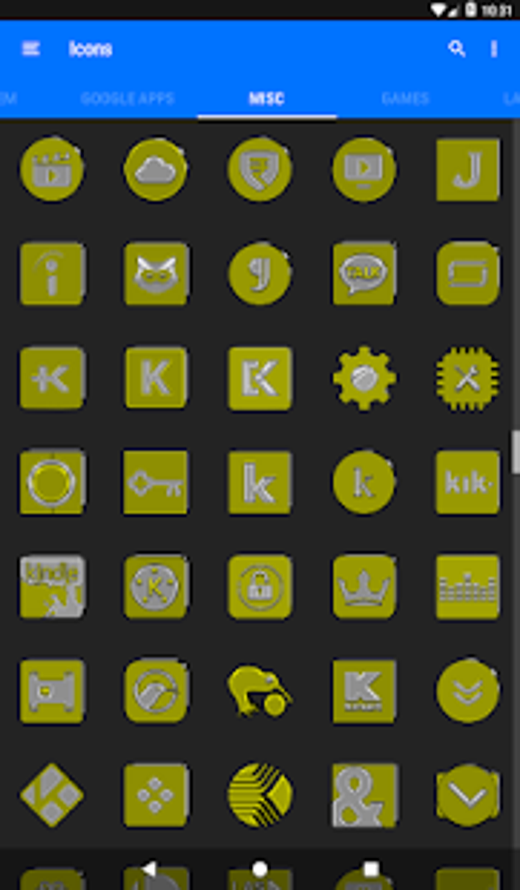 Yellow Icon Pack Free APK для Android — Скачать