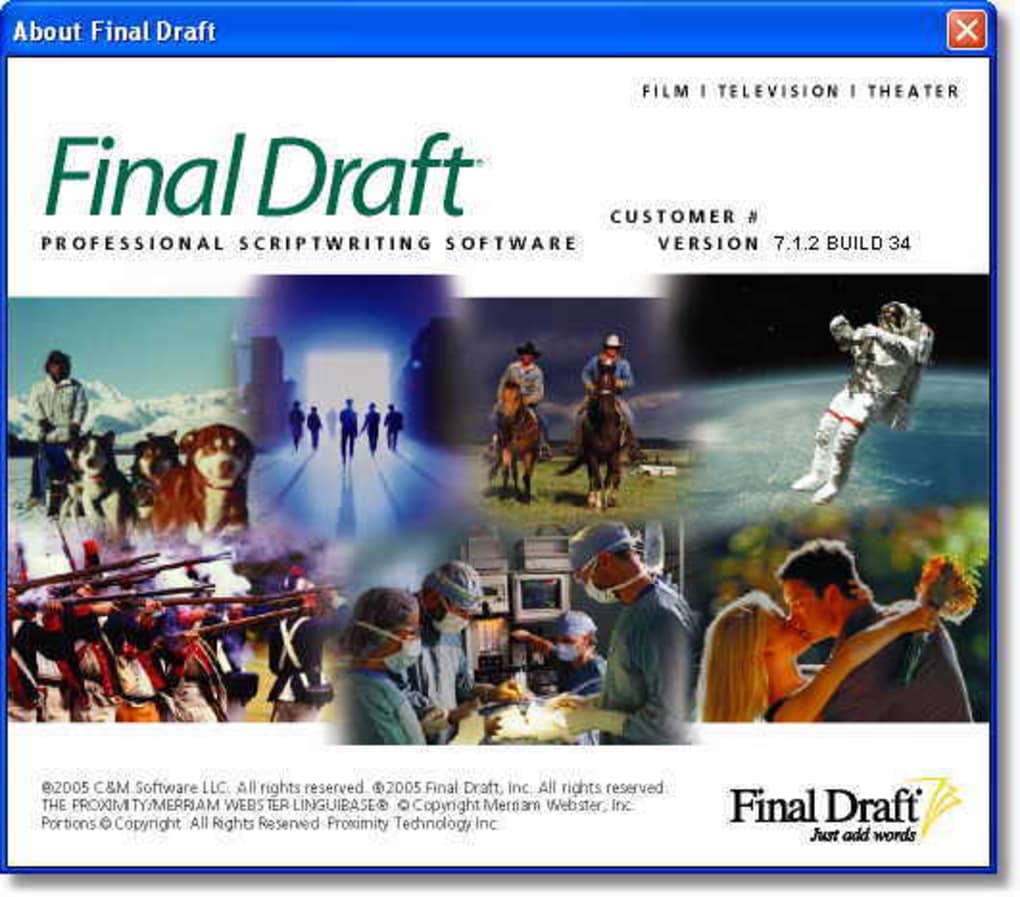 final draft 7 windows 10 no cd