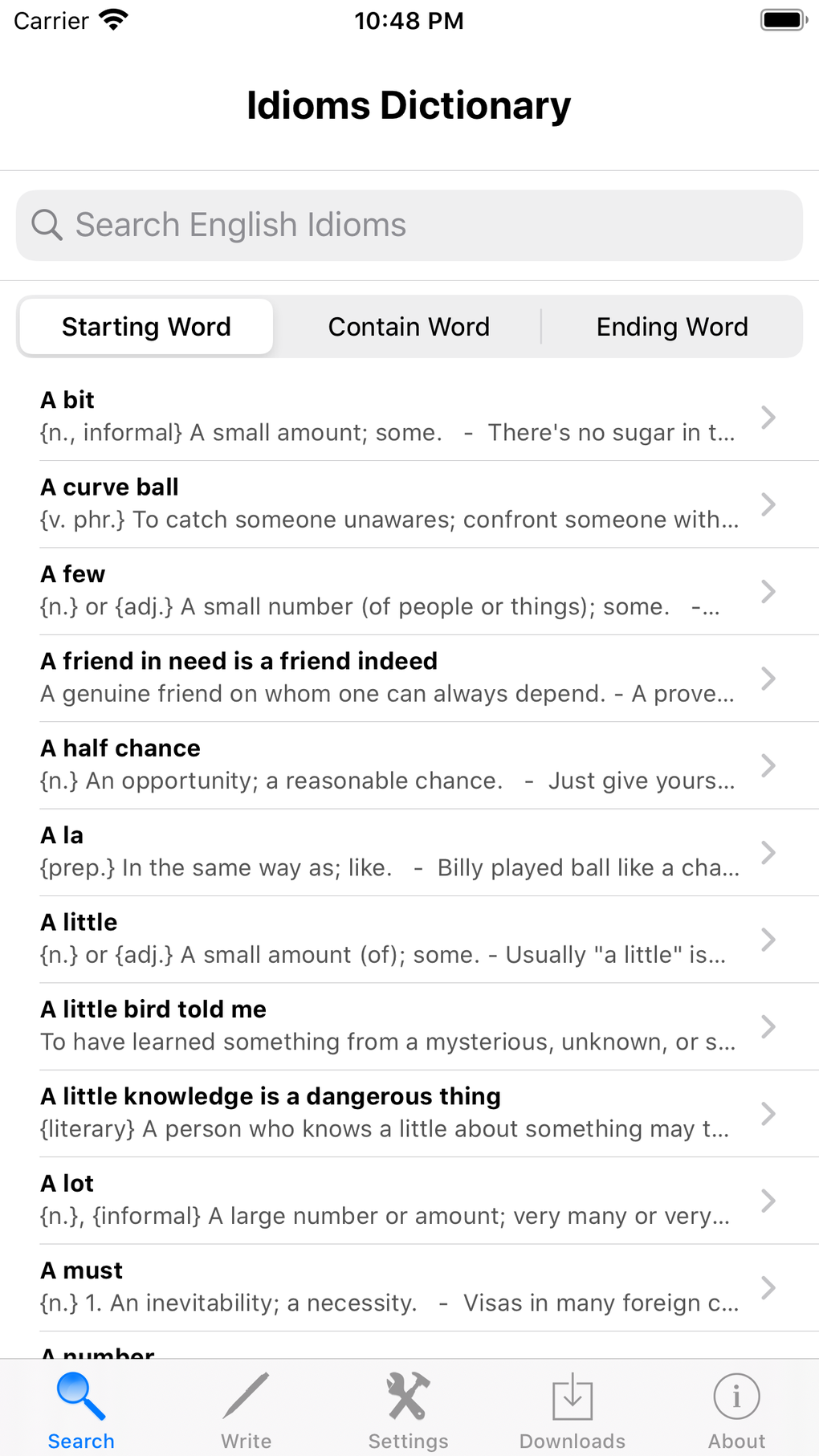 Idioms English Dictionary For IPhone - 無料・ダウンロード