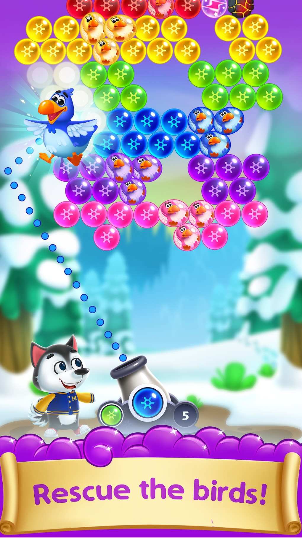 bubble shooter games frozen pop