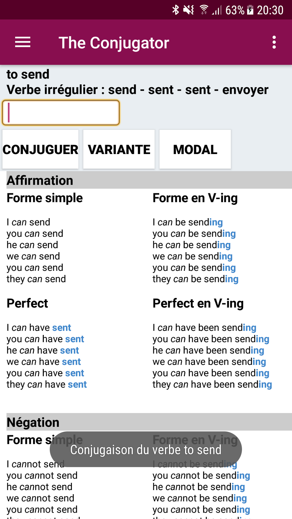 The Conjugator For Android Download The Conjugator For Android Download