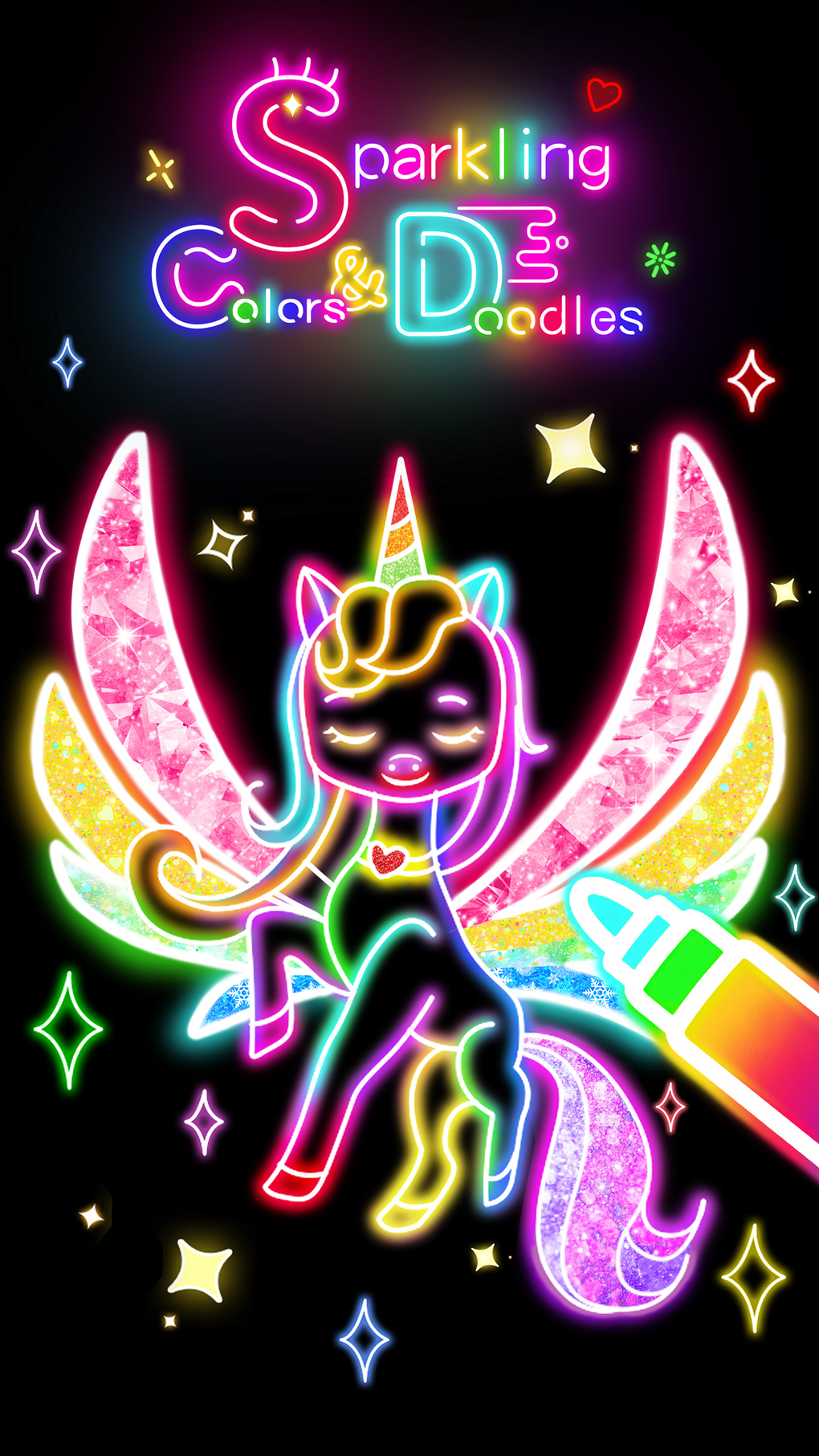 sparkling-colors-doodles-for-iphone-download