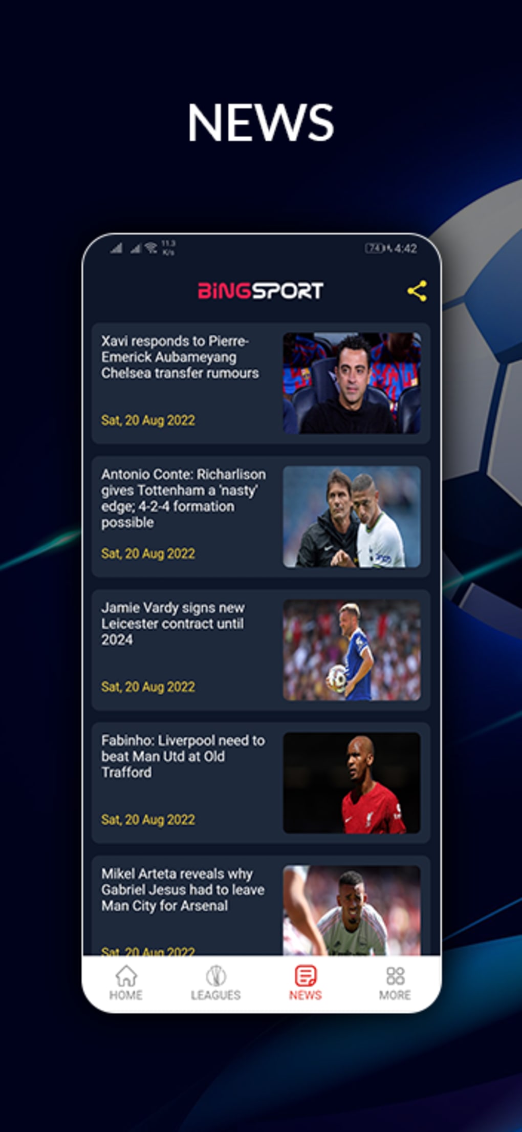 BingSport - Watch Football App - Apps on Google Play