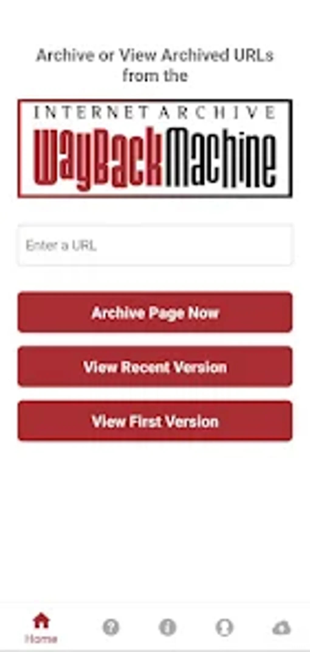 Wayback Machine Für Android - Download