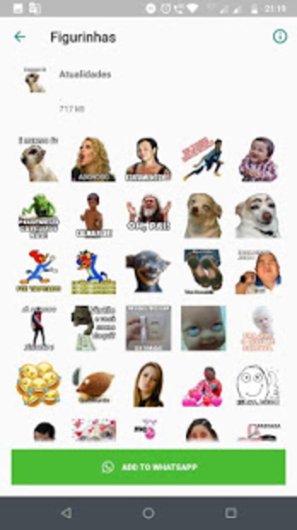 Descarga de APK de Figurinhas de Memes Engraçados - WAStickerApps para  Android