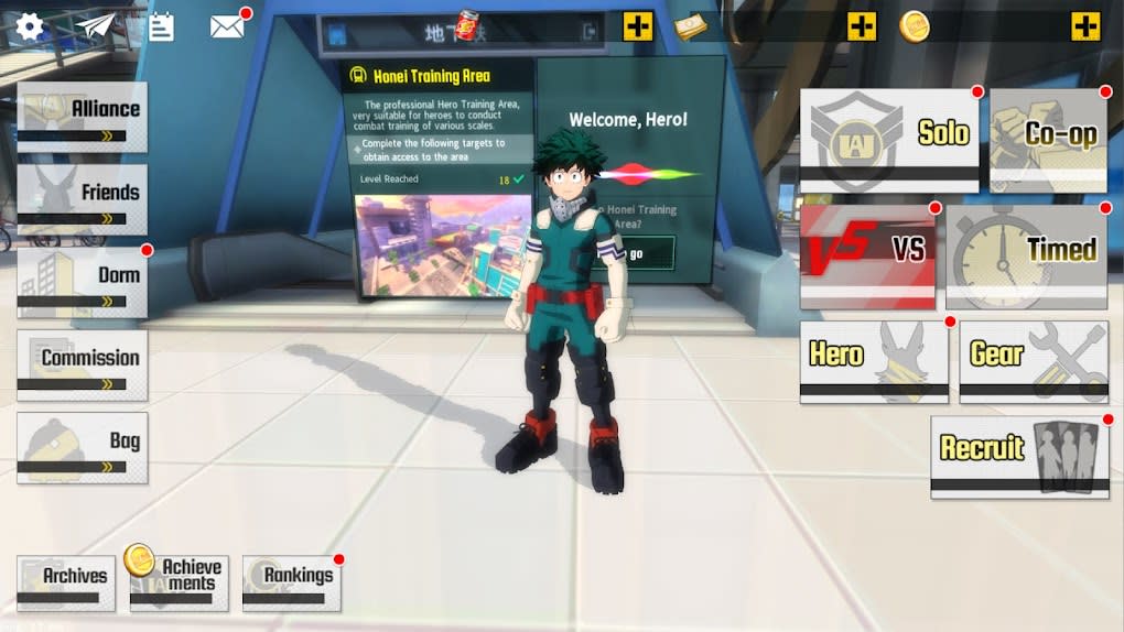 My Hero Academia: The Strongest Hero android iOS apk download for