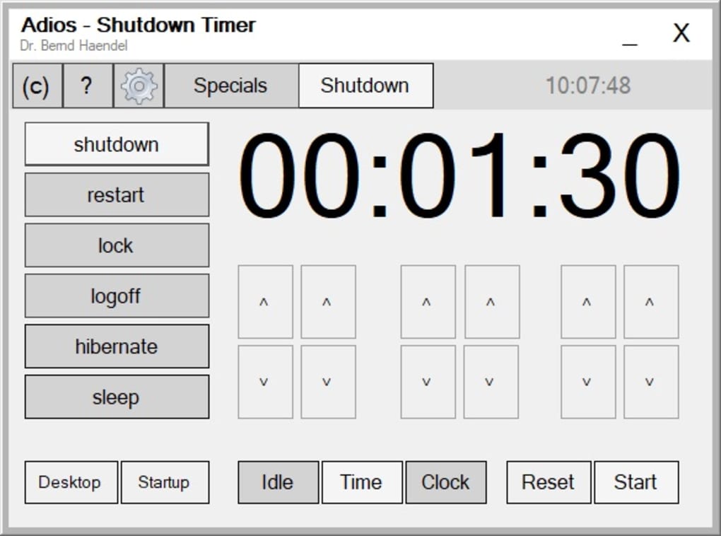 kodi shutdown timer