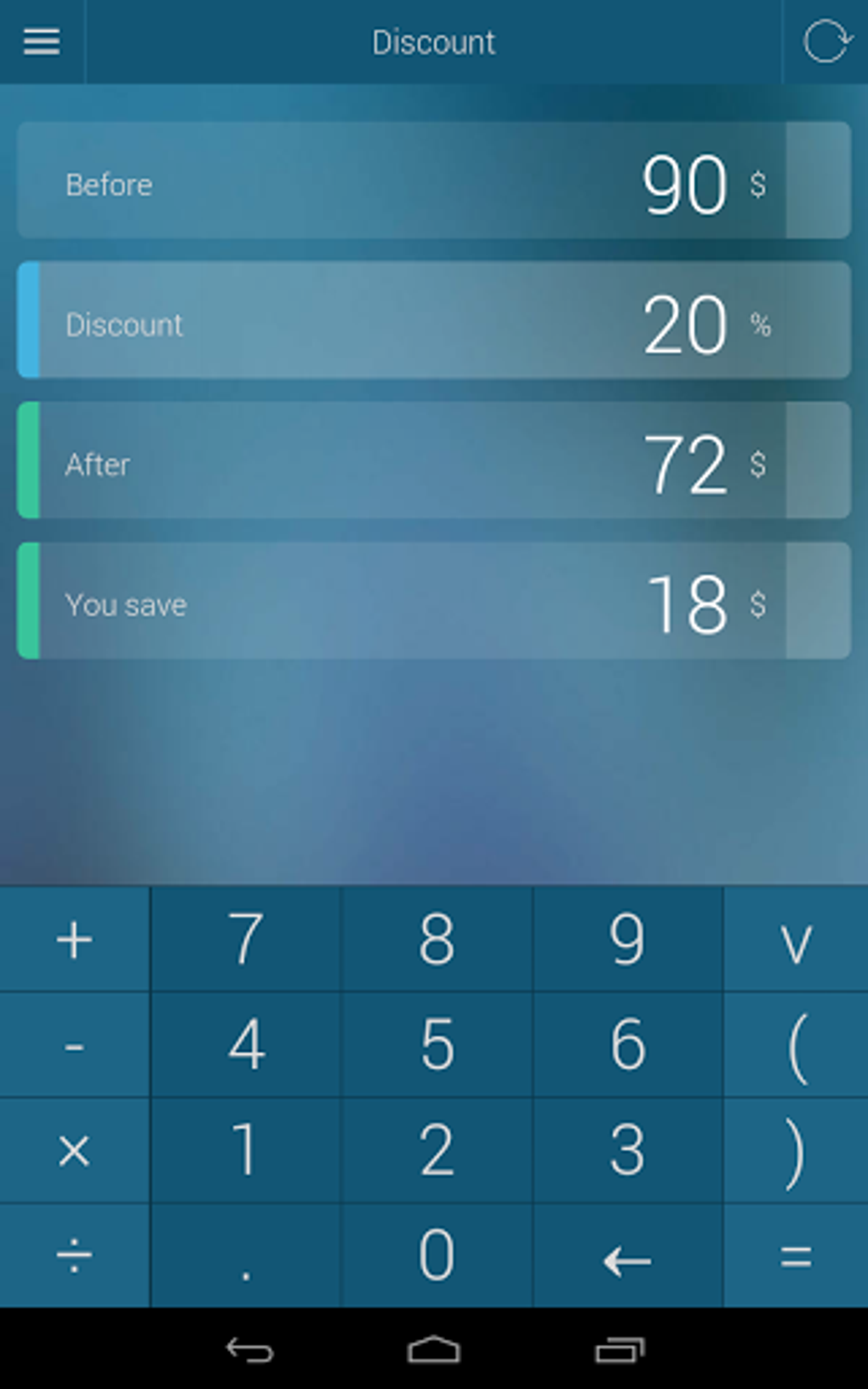 Percentage Calculator For Android Download Percentage Calculator For Android Download